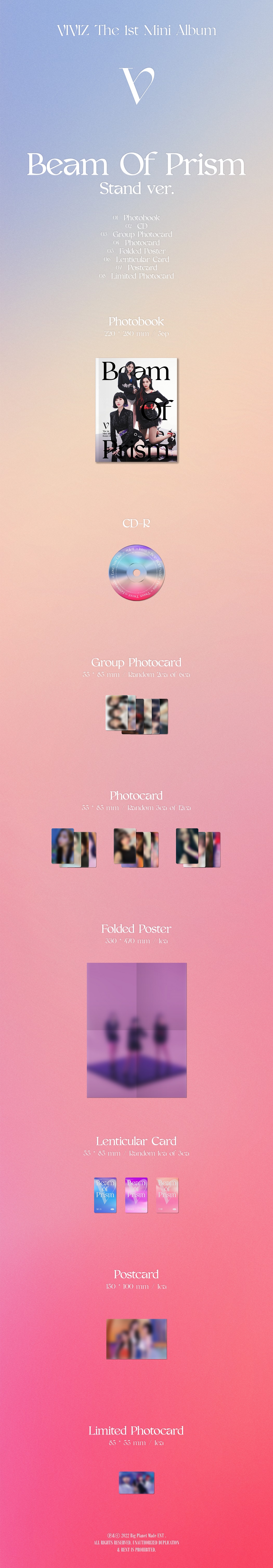 ktown4u.com : VIVIZ - The 1st Mini Album [Beam Of Prism] (Random